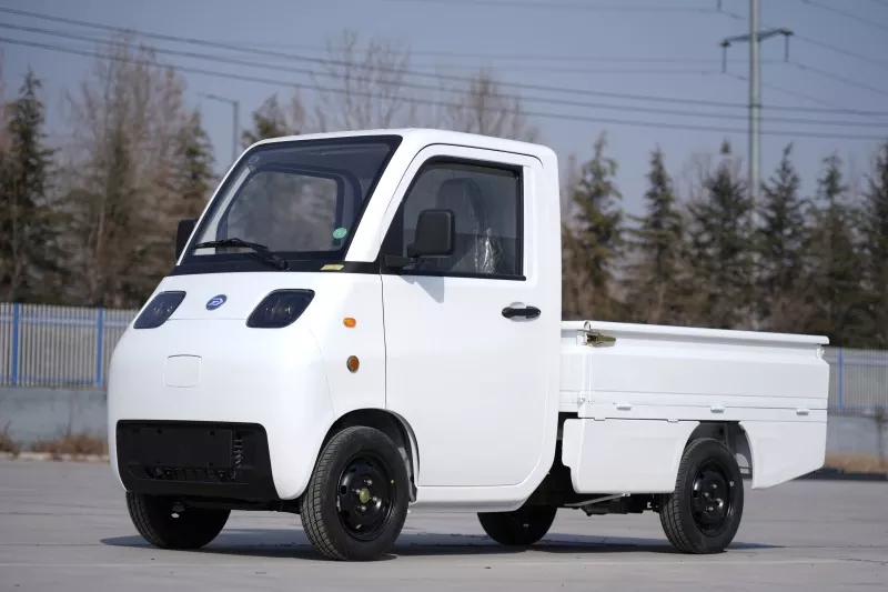 Mini elektrisk køretøj transport van 4 hjul to vingedøre